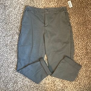 Old Navy grey khakis, brand new, size medium (6-8)